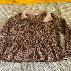 Old Navy Animal Print Fleece Jacket
